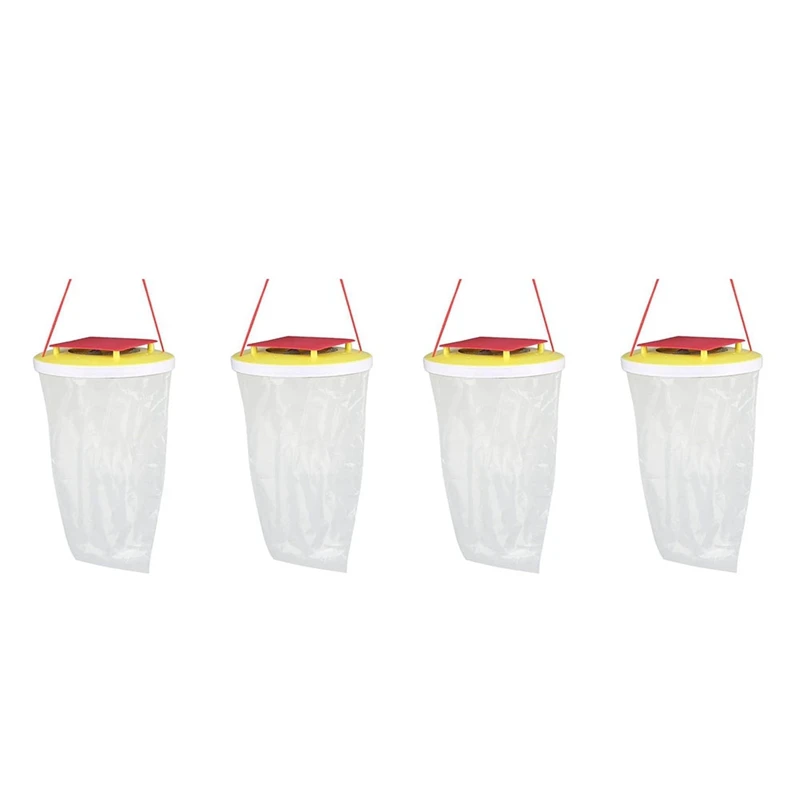 

4 Piece Fly Traps Outdoor Hanging Fly Catcher As Shown Disposable Ranch Fly Trap Catcher Bag