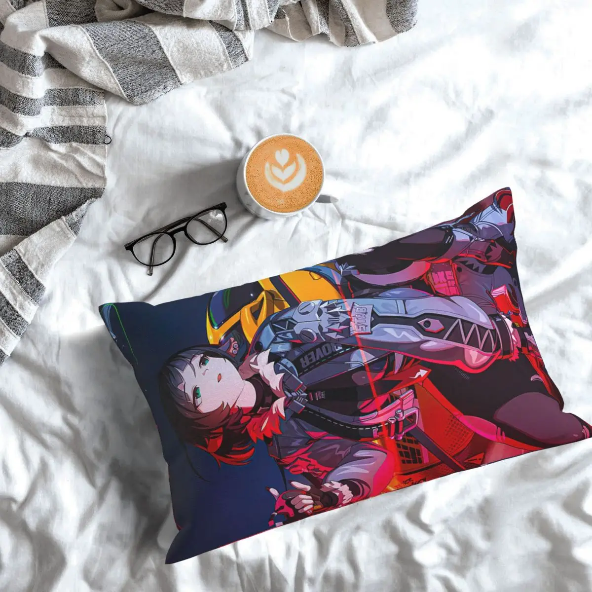 

Kawaii аниме девушка Jane Doe мультфильм прямоугольная наволочка наволочка декоративная спальня кровать домашний комфорт пледы подушка