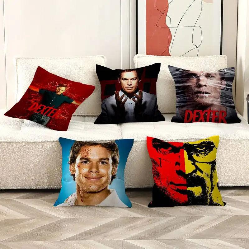 Dexter Morgan Character Maple Design Cushion Cover Happy Autumn Harvest decor Holiday Decorati Pillow Cover