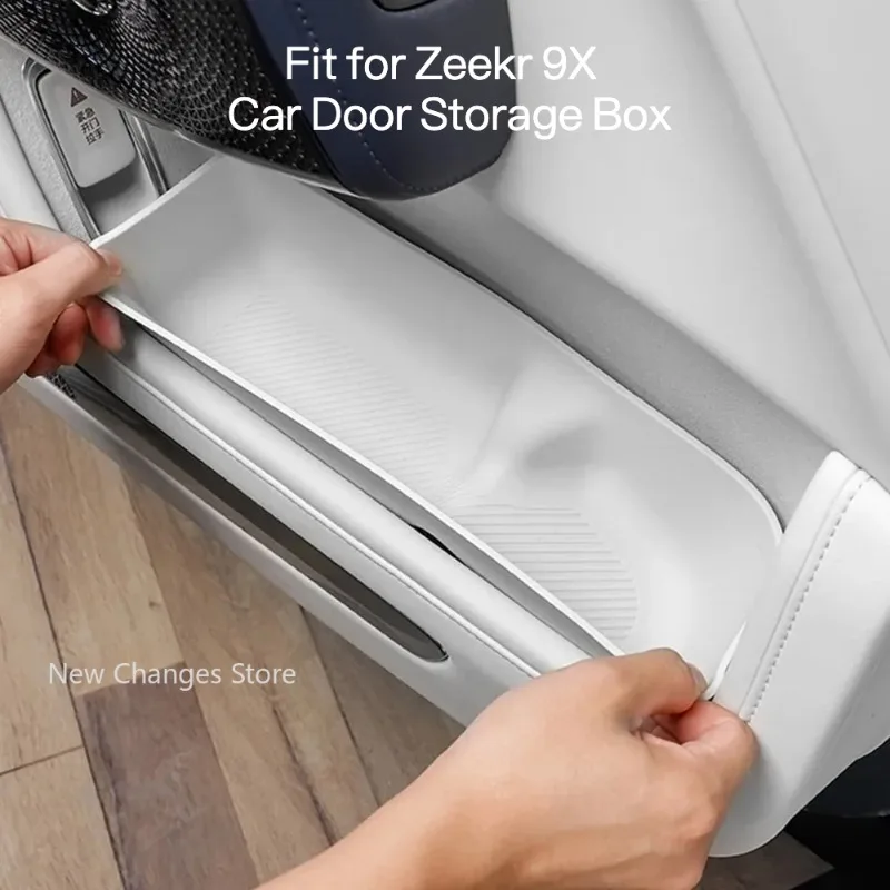 

For Zeekr 9X 2025 2026 Car Door Storage Box Door Slot Storage Box Car Supplies Interior Modification Car Silicone Upgrade Parts