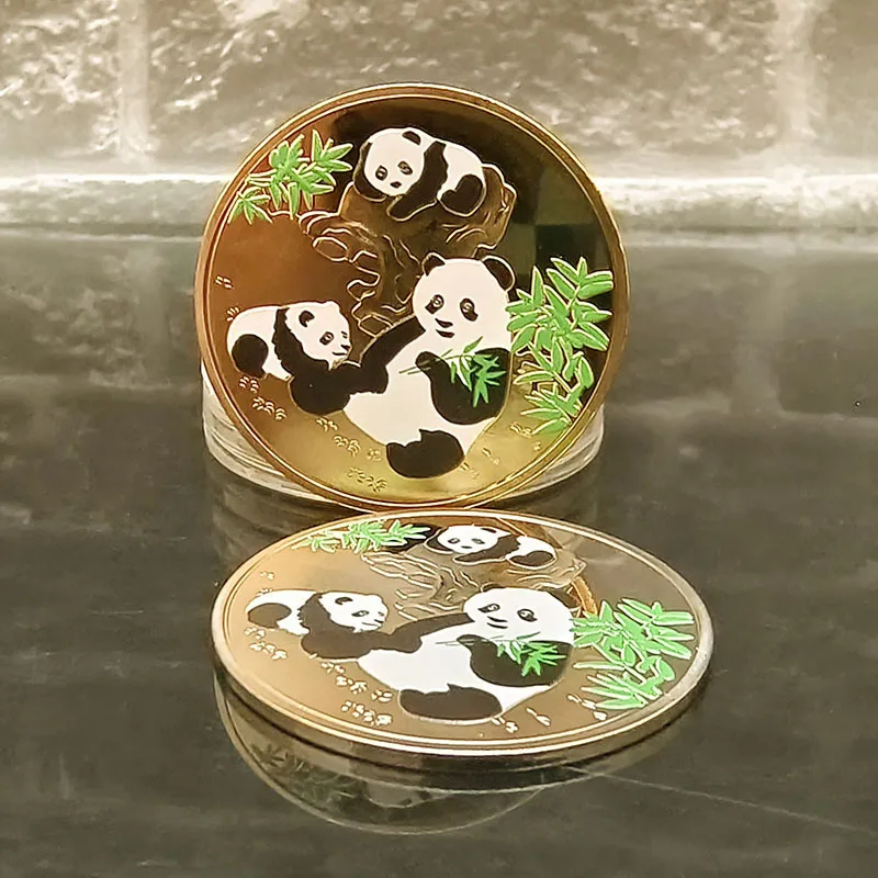 Chinese National Treasure Panda Commemorative Coin Souvenir