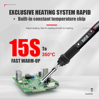 JCD 80W Electric Soldering Iron Kit Temperature Adjustable 220V Welding Tools Set Soldering Flux Soldering Tips Rework Station
