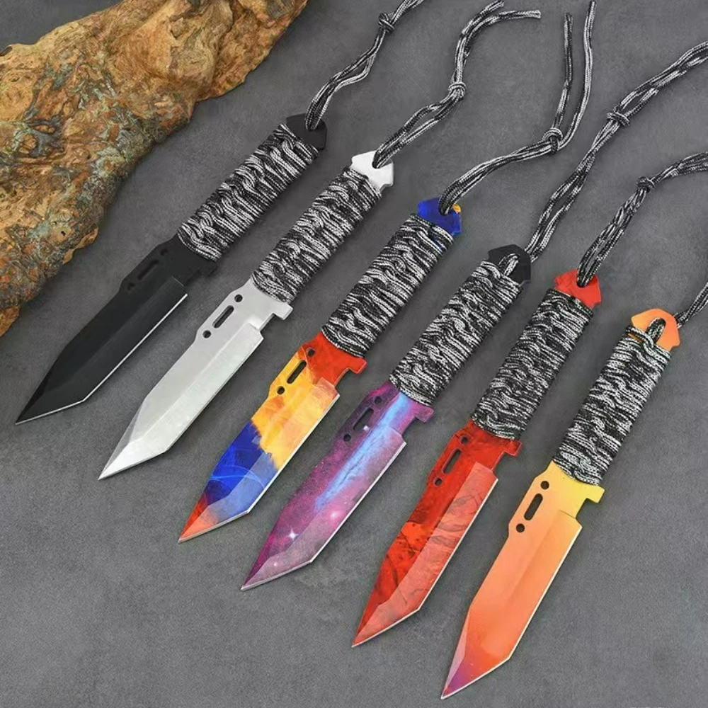 

New outdoor high hardness multifunctional folding knife, suitable for camping, barbecue, hiking and fishing straight knives