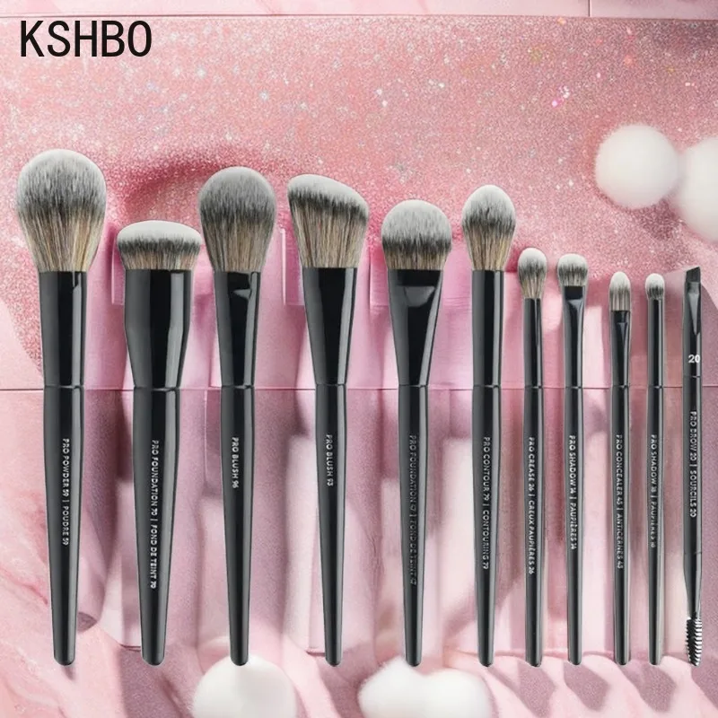 KSHBO Pro Big Foundation Makeup Brush Cream Shadow Contour Brush Blush Powder Synthetic Professional Face Foundation Makeup Tool