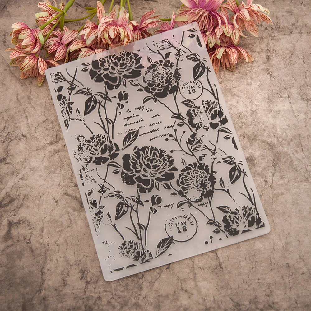 KSCRAFT Flowers Embossing Folders for DIY Scrapbooking Paper Craft/Card Making Decoration Supplies