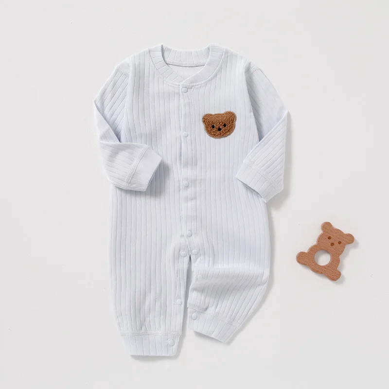 Customized Baby Clothes Long Sleeved Pure Cotton Autumn And Winter Cotton Newborn Boys And Girls One-piece Clothes