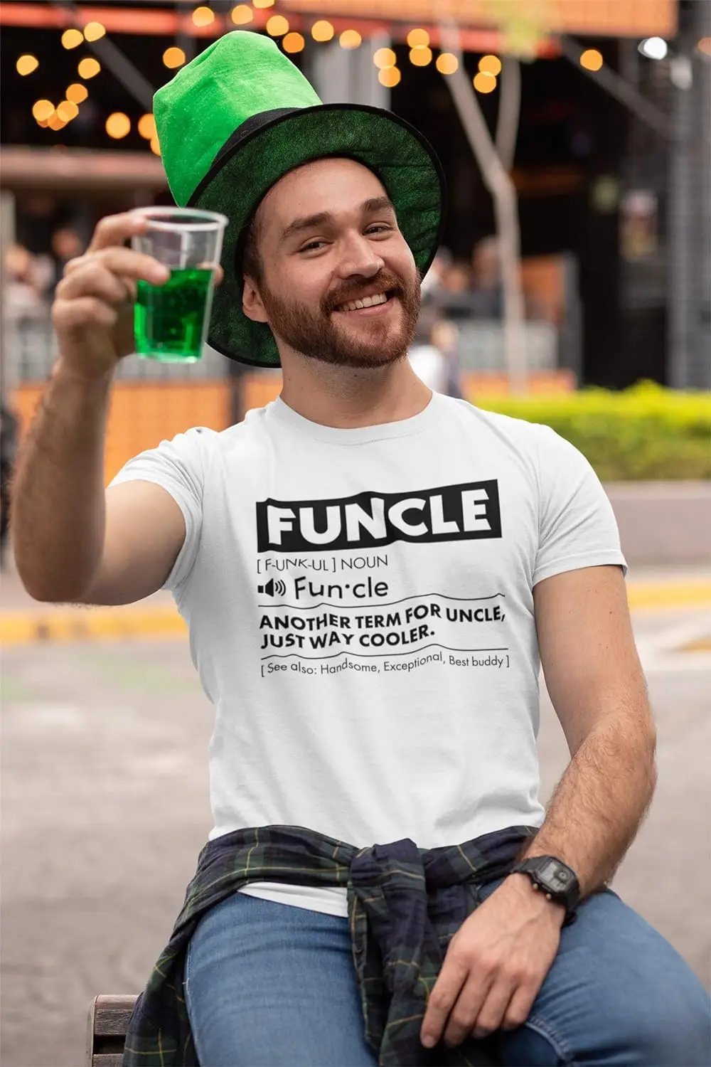 men clothing Funcle Shirt for Men Best Uncle Shirt Ever Cool Funny Tshirt