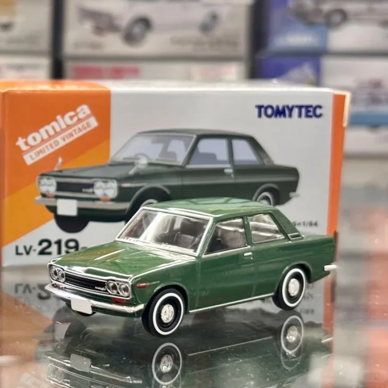 Tomytec Tlv 1:64 Scale Datsun Bluebird 1400 510 219a 220a Green Die-Casting Model Car Collectible For Adult Collectors Toy Gift