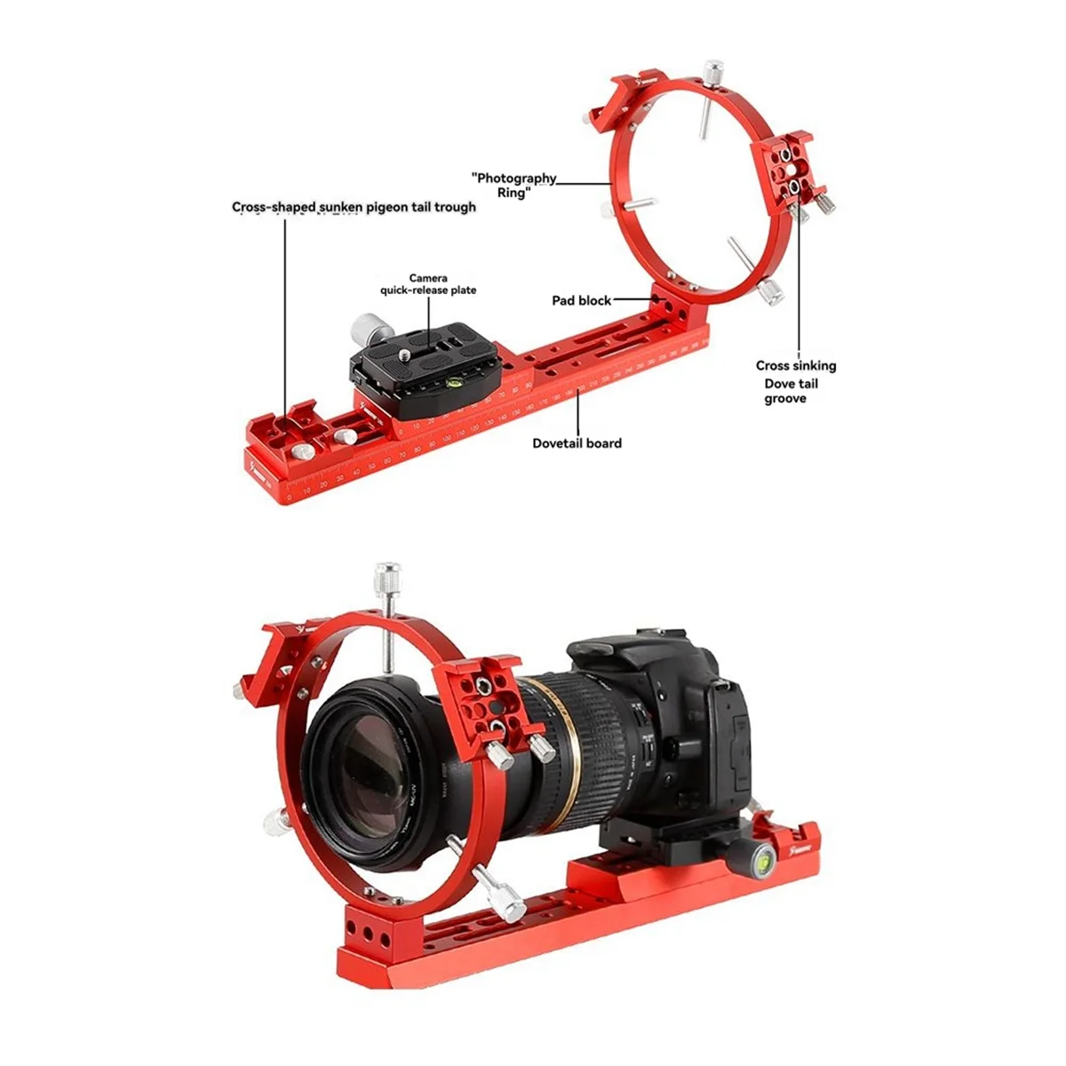 

AC22 Angeleyes узкая орбита пластина «ласточкин хвост» со шкалой направляющая для астрономического телескопа направляющая звездные аксессуары для инструментов 440 мм