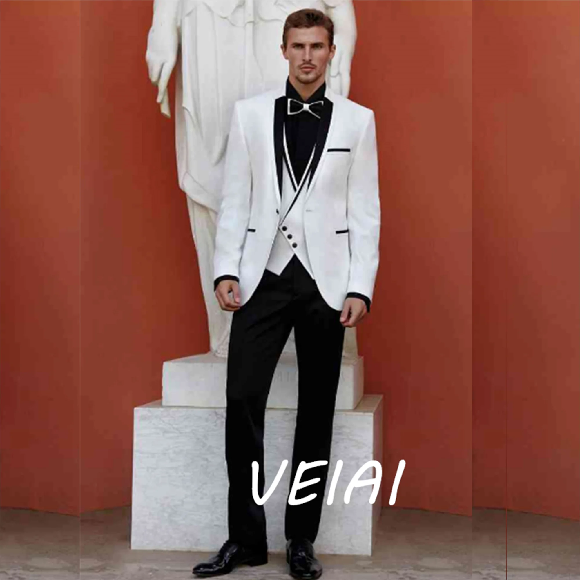 

Customized New Groom Wear Prom Dress Evening Dress Business Suits Party Suits costume homme mariage Three Pieces(Jacket+Vest+Pan