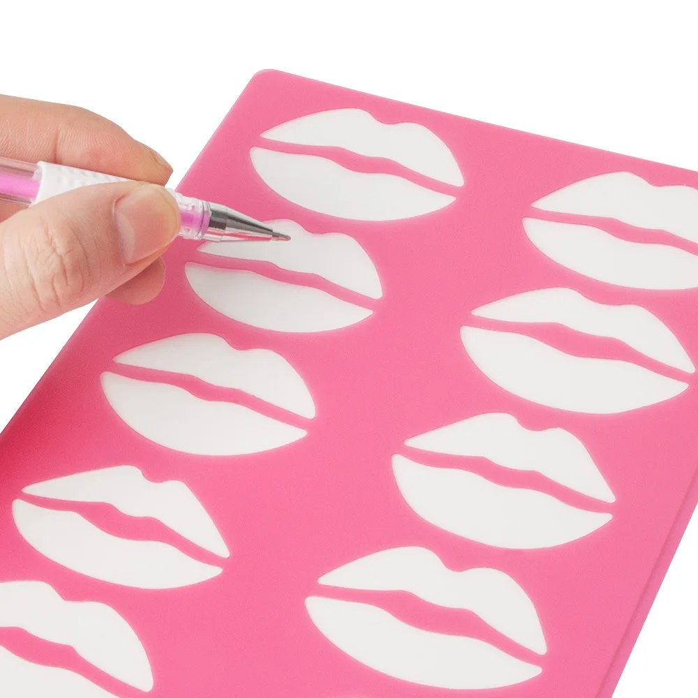 

Microblading Eyebrow Tattoo Practice Lips Eyebrow Permanent Makeup Tattoo Beginner Makeup Training Skin 1pcs PP Eyebrow Template