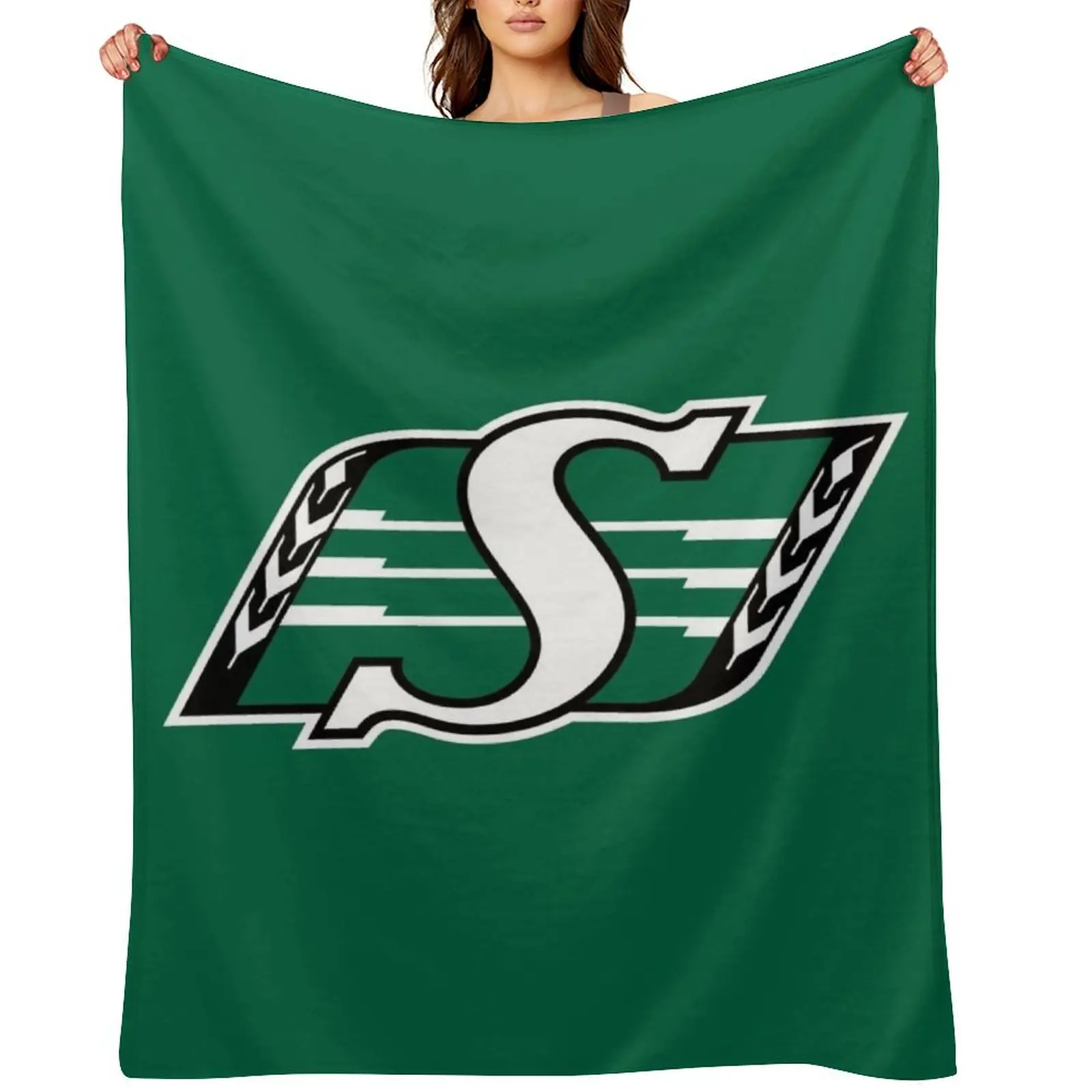 

Fan Roughriders Saskatchewan merch Throw Blanket Flannel Fabric Blankets For Bed decorative wednesday Blankets