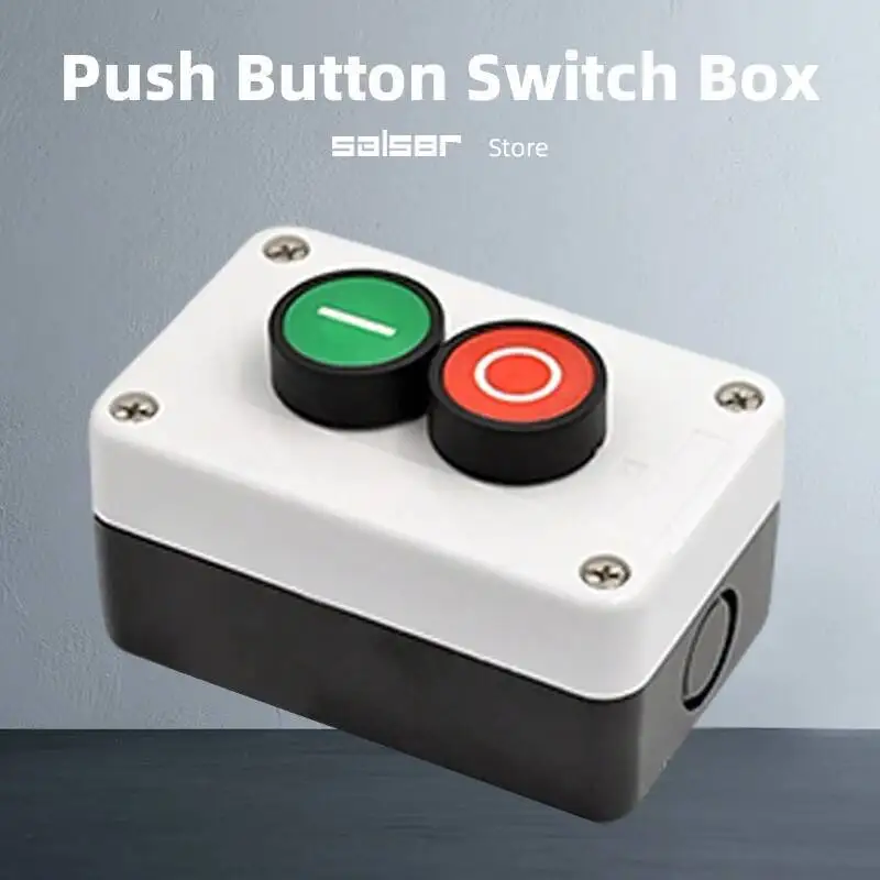 

2P кнопочный переключатель, электромагнитный двигатель с дистанционным запуском и остановкой, IP55, 1НО, 1НЗ, контакт, не поддерживаемый/мгновенный