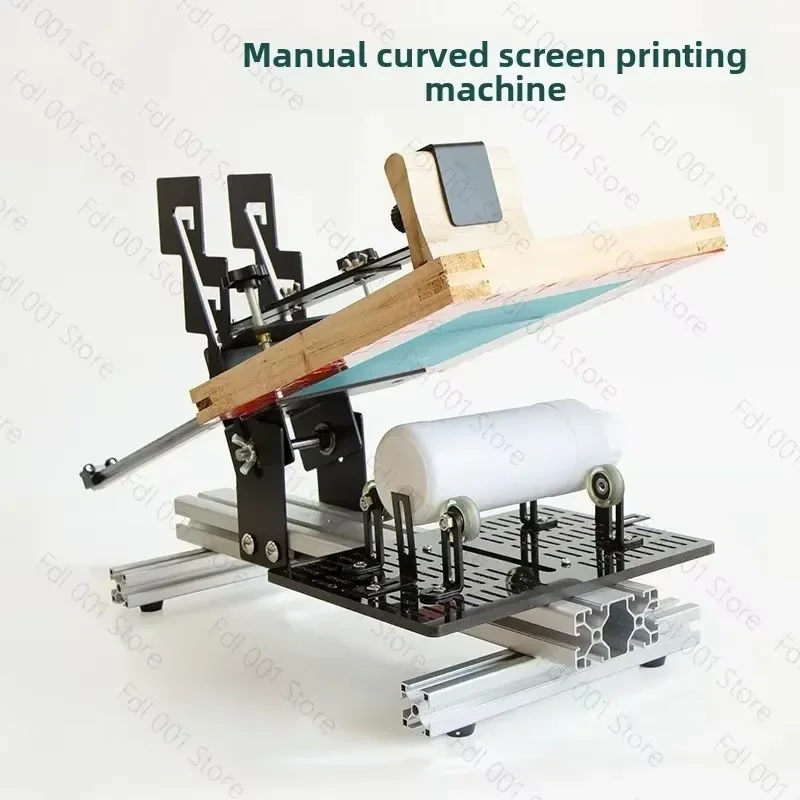 for Manual Curved Screen Printer for Cylindrical Items like Cups Bottles Tubes Diameter 1.3 to 27CM Efficient Precision