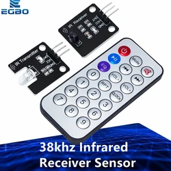 1Set IR Infrared Transmitter Module Ir Digital 38khz Infrared Receiver Sensor Module With Remote Control For Arduino