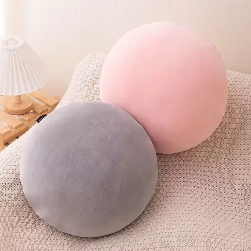 Nordic Style Candy Color Cushion Ragdoll Ball Pillow Home Sofa Cushion Plush Toy Ball Doll Futon Decoration Maison