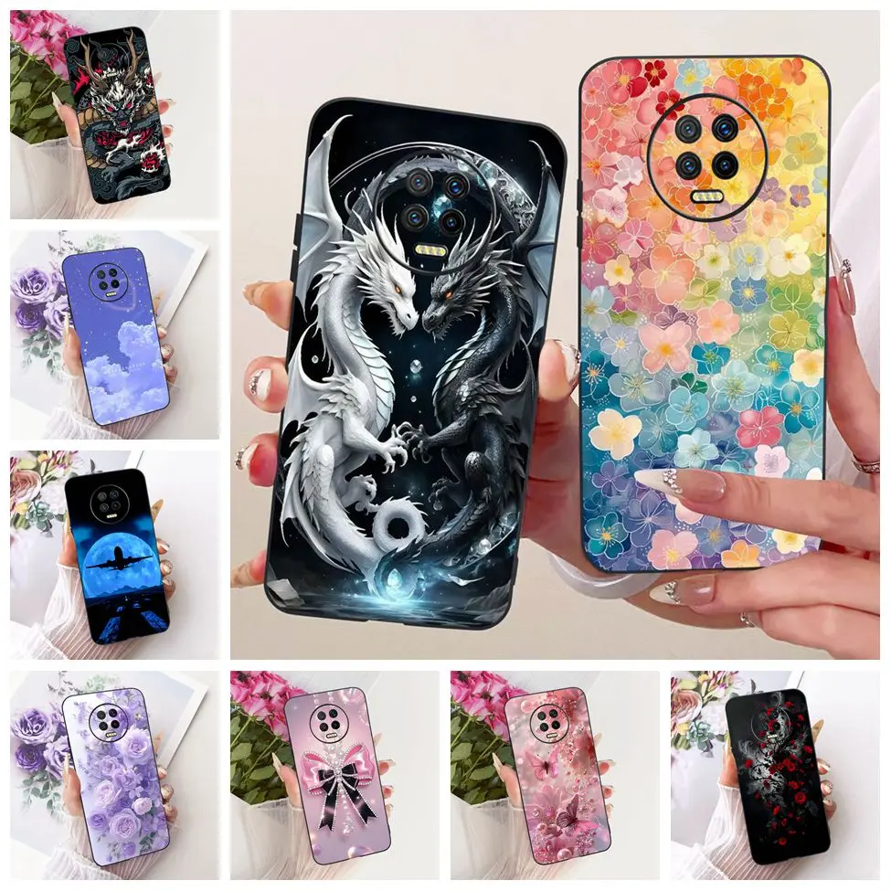 For Infinix Note 7 Case Cover Cute Cat Fashion Butterfly Funny Painted Silicone Phone Casing For Infinix X690B X690