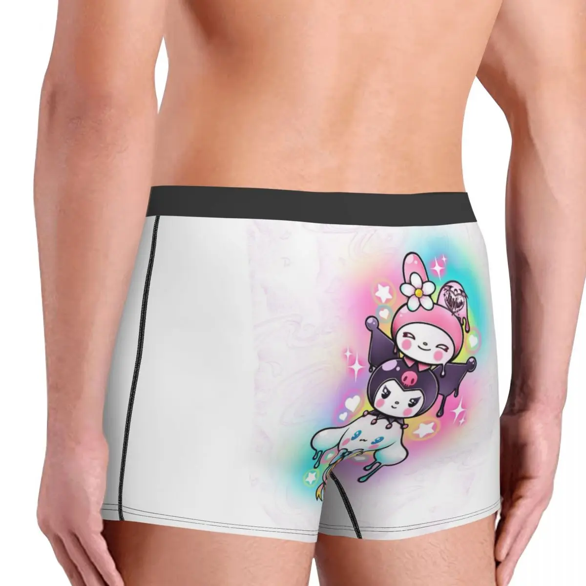 Moda maschile personalizzata My Melody Underwear Boxer slip Stretch Shorts mutandine mutande