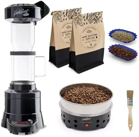 

Комплект для домашней обжарки кофе Fresh Roast SR800 – набор для обжарки с охладителем и зелеными зернами кофе