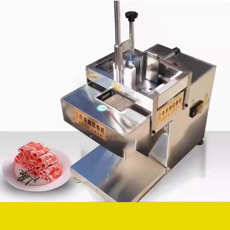 Commercial Lamb Slicer Restaurant Beef And Mutton Roll Cutting Machine Best Frozen Meat Cutter