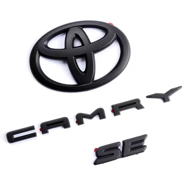 3-piece Set Emblem for Toyota Camry Modified Covering Car Sticker 3D Trunk Sticker Accessories SE LE XSE Auto Exterior Decor