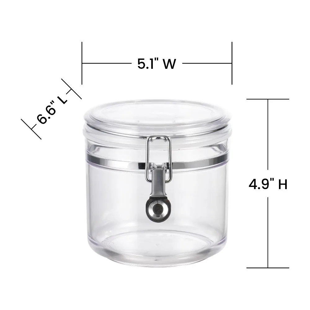 Airtight Food Storage Canister - Food Storage Plastic Containers With Lids บทวิจารณ์และราคา