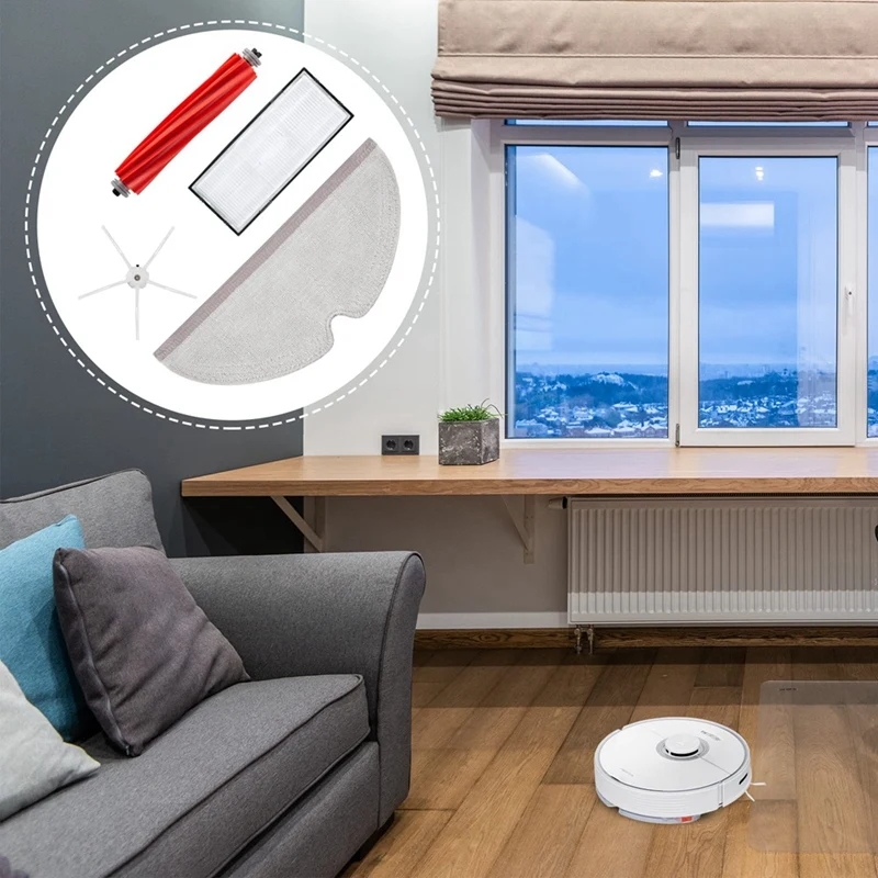 Сменные боковые щетки для фильтра HEPA Roborock Q7 Q7 Max Q7 Max +