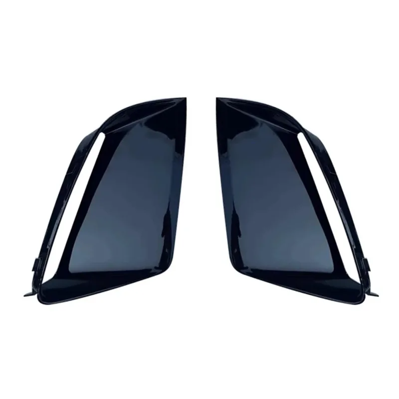 Front Lower Bumper Black Trim For Audi RS7 2009-2018 Fog Light Lamp Cover Strip Molding Decorative Lid