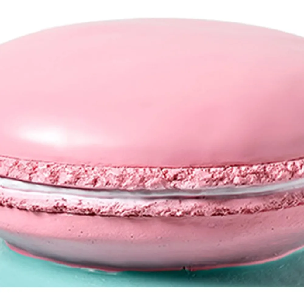 مقعد تغيير أحذية الطعام - مقعد حذاء منخفض لطيف من الراتنج الناعم بتصميم كلاسيكي مع تصميم طعام دونات-بي #4