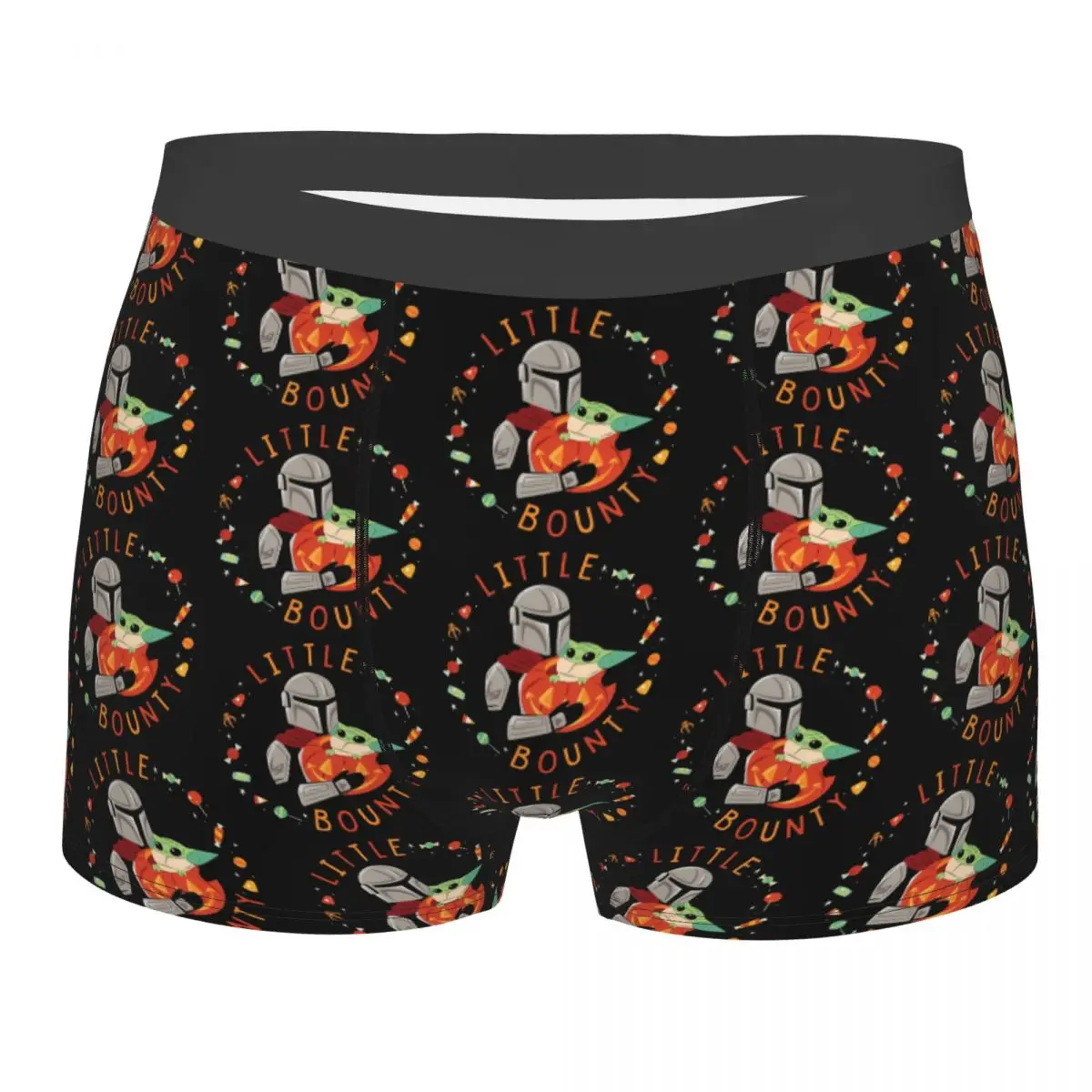 

Custom M-Mandalorianed Grogu Underwear Men Breathable Boxer Briefs Shorts Panties Soft Underpants For Homme