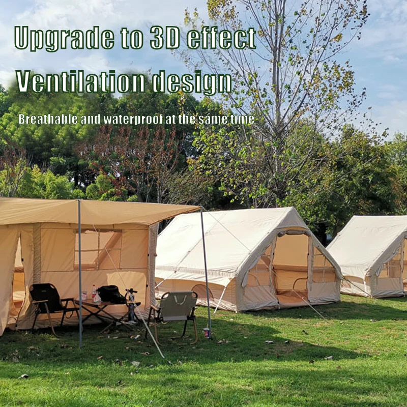 

Tom AutoManufacturer Outdoor Camping Air Tent Large Space Warm Thickened Foldable Cabin Prevent Cold One Living Room Two Bedroom