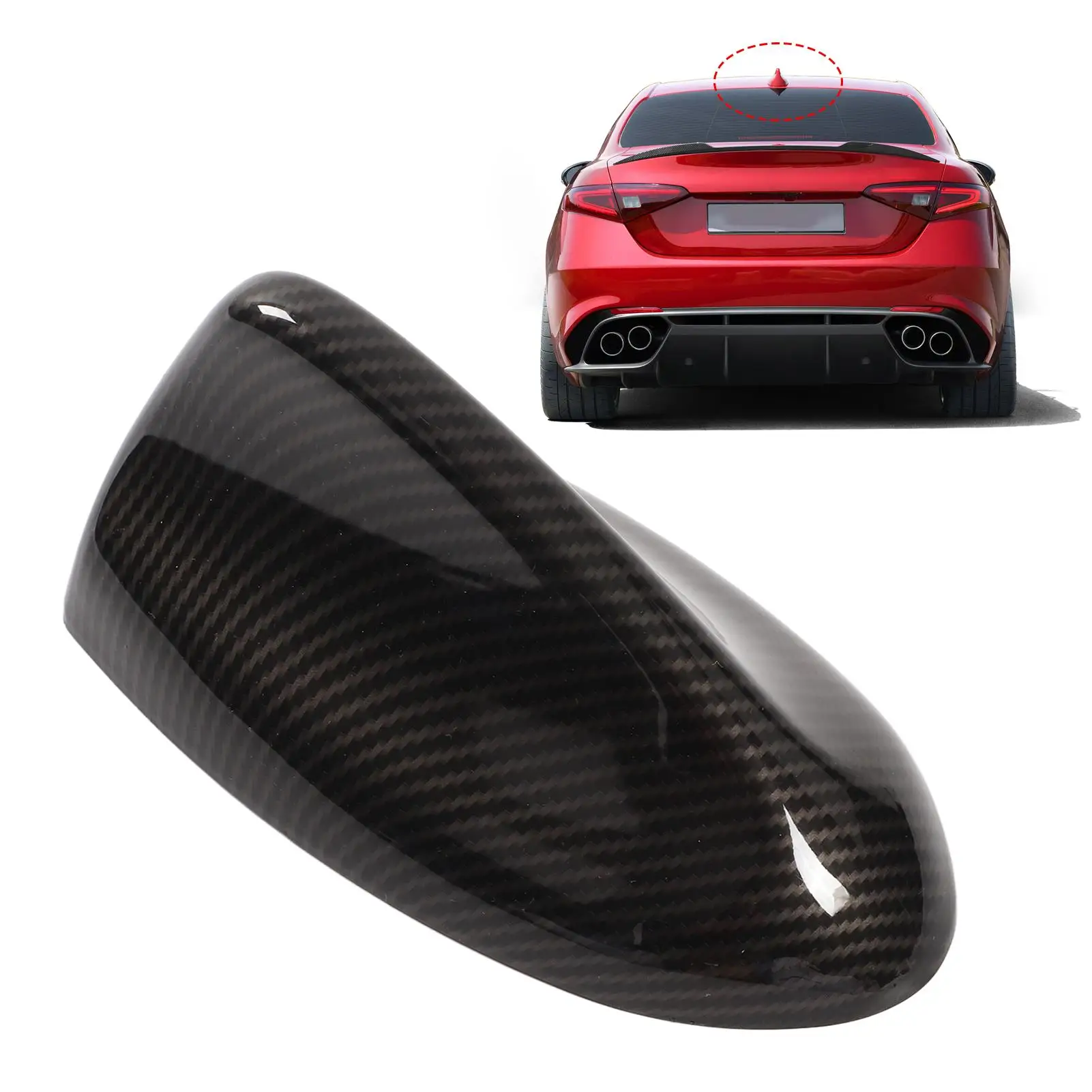 175mm High Strength ABS Radio Antenna Cover for alfa Romeo Giulia - Anti-Fading Replacement Aerial