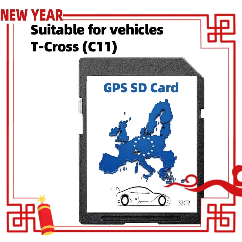 Navigations system Update Data Card GPS Track Use For VW T Cross C11 32GB Navi AS V20 SD Card Cover Spain France UA UK