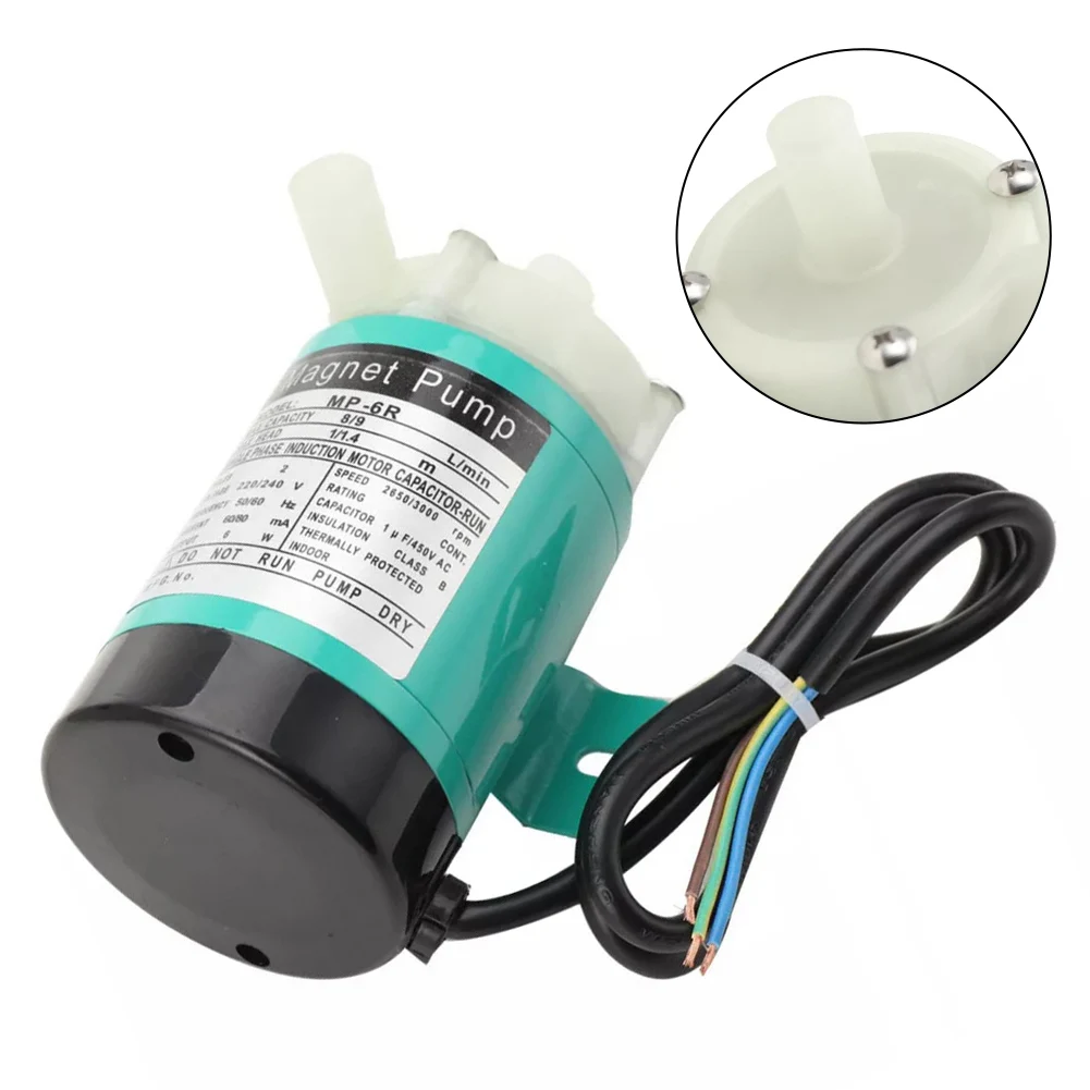 Portable Magnetic Circulation Pump for Aquarium Filtration Outdoor Pond Transfer Swimming Pool Garden Water Flow 6W 220V