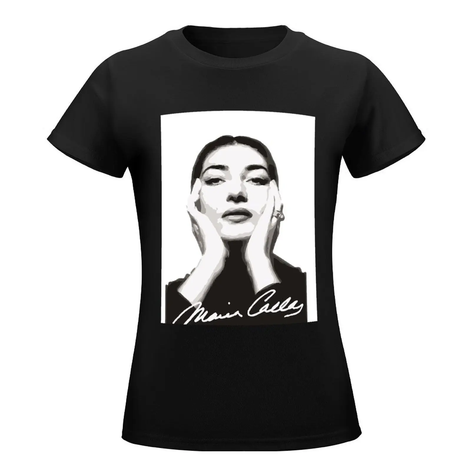 Maria CALLAS T-Shirt cute tops funny Women t shirt