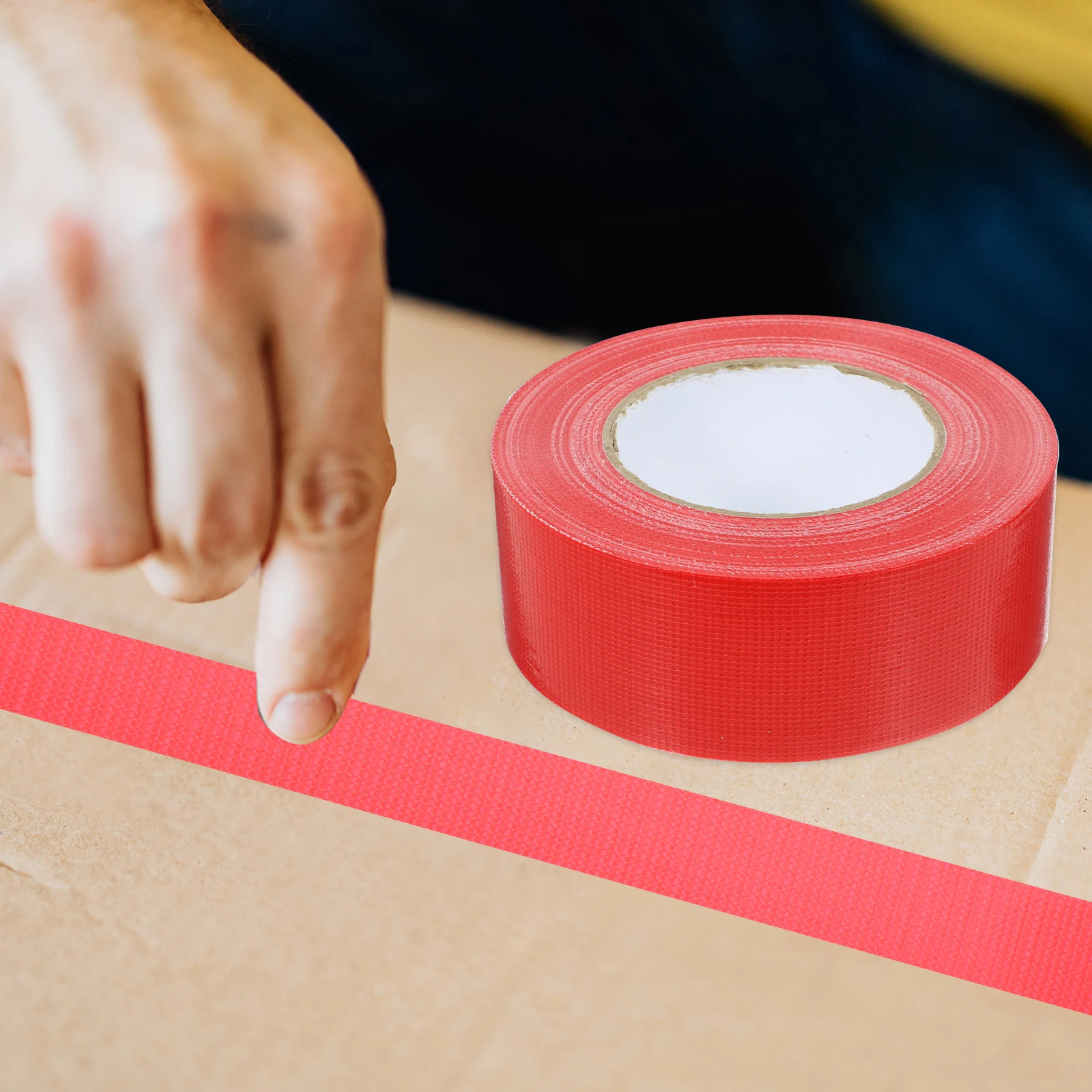 

1 Roll Red Heavy Duty Waterproof Duct Tape Strong Adhesive for Indoor Outdoor Repair and DIY Projects Duct Tape