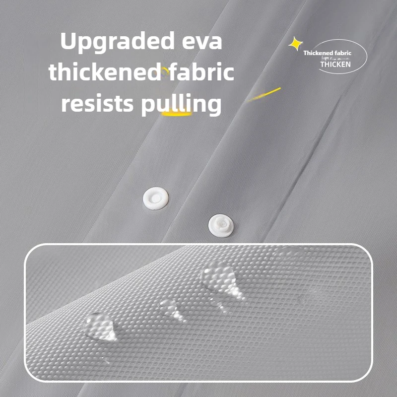 معطف واق من المطر غير القابل للتصرف، محمول للسفر، ملابس خارجية للبالغين، للجنسين، معطف مطر سميك طويل لكامل الجسم للمطر الثقيل