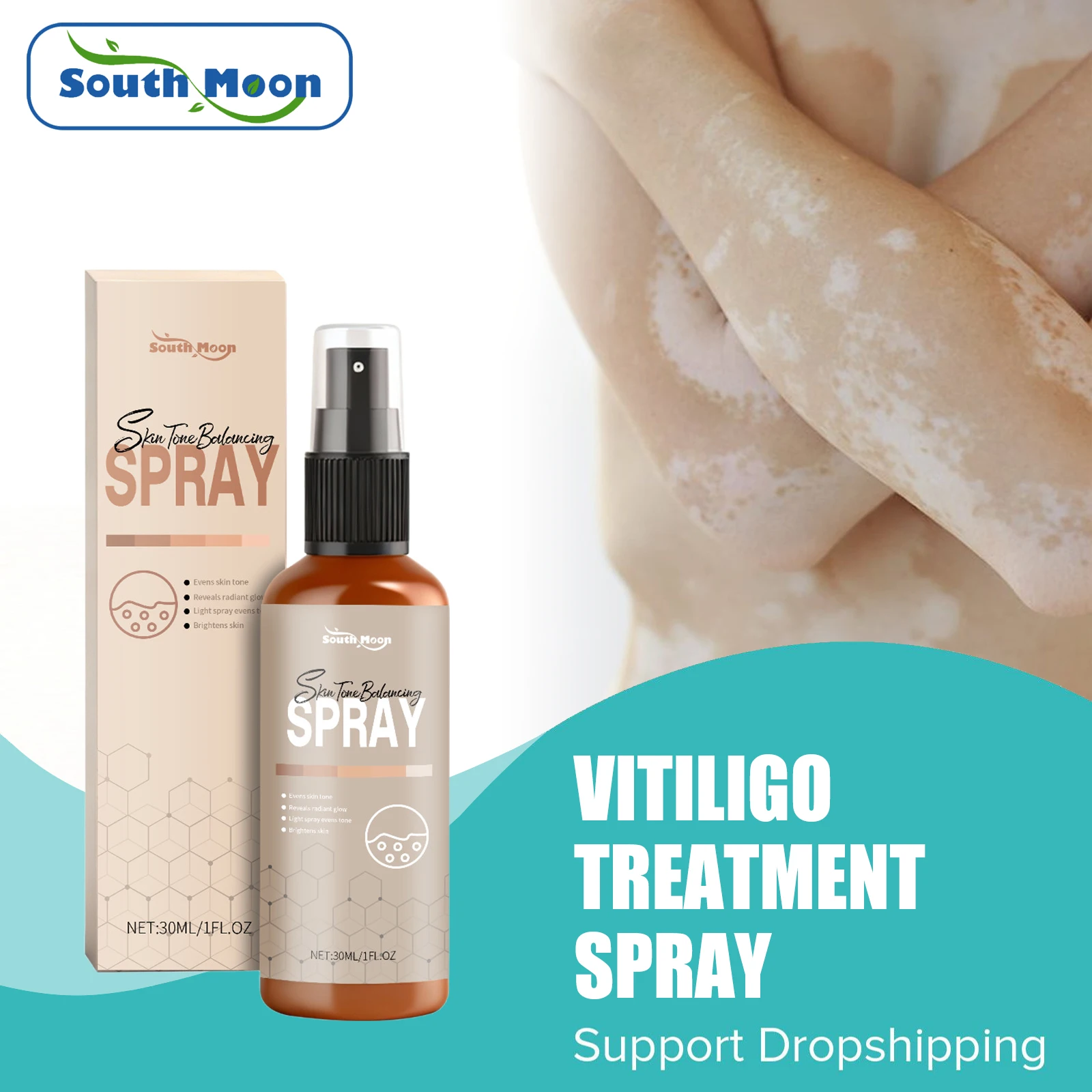 

Remove Vitiligo Spray Ringworm White Spot Removal Leukoplakia Treatment Promote Melanin Production Eliminate Vitiligo Skin Care