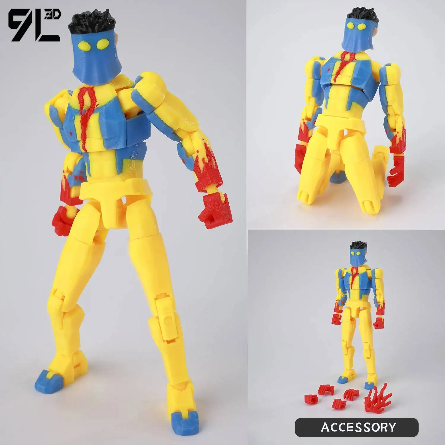 9L3D Geprinte NEWInvincibles Tech Jacker Titan13 Lucky13 Actiefiguur Dummy13 Motorfiets Multi-Gewrichten Collectible Model Speelgoed T13