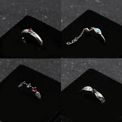 Anime Jujutsu Kaisen Ring Itadori Yuji Gojo Satoru Cosplay Adjustable Unisex Rings Jewelry Prop Accessories Gifts