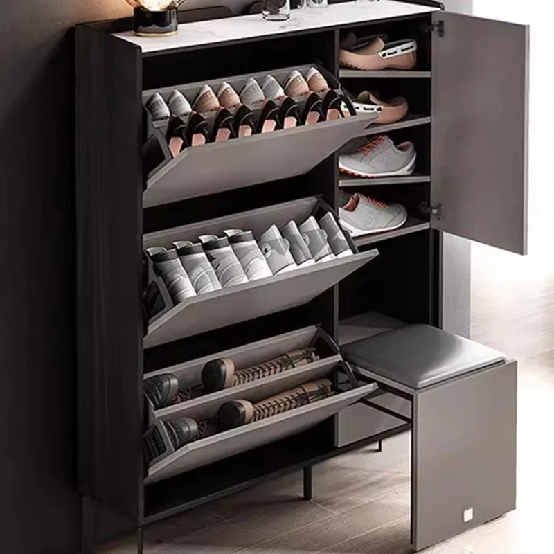 Storage Shelf Large Shoe Cabinets Behind Door Shoe Cabinets Modern Luxury Home Furniture Cabinet Space-saving Cabinet Vertical
