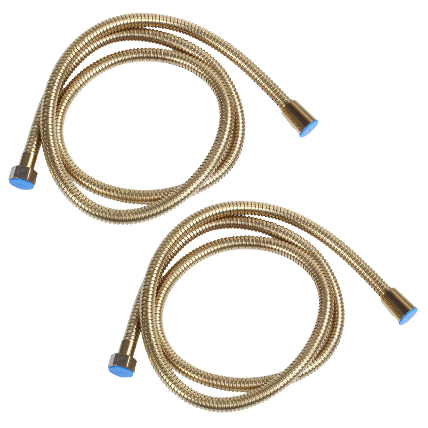 

ABBY-2X 1.5M Gold Shower Head Hose Long Flexible Stainless Steel Bathroom Water Tube