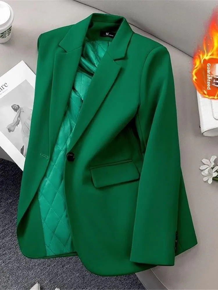 Ele Bla Abito da donna Jaet Primavera Autunno Nuovo Sle Cleanfit Lungo Sve Abbigliamento da ufficio Chiusura a bottone singolo Faionable