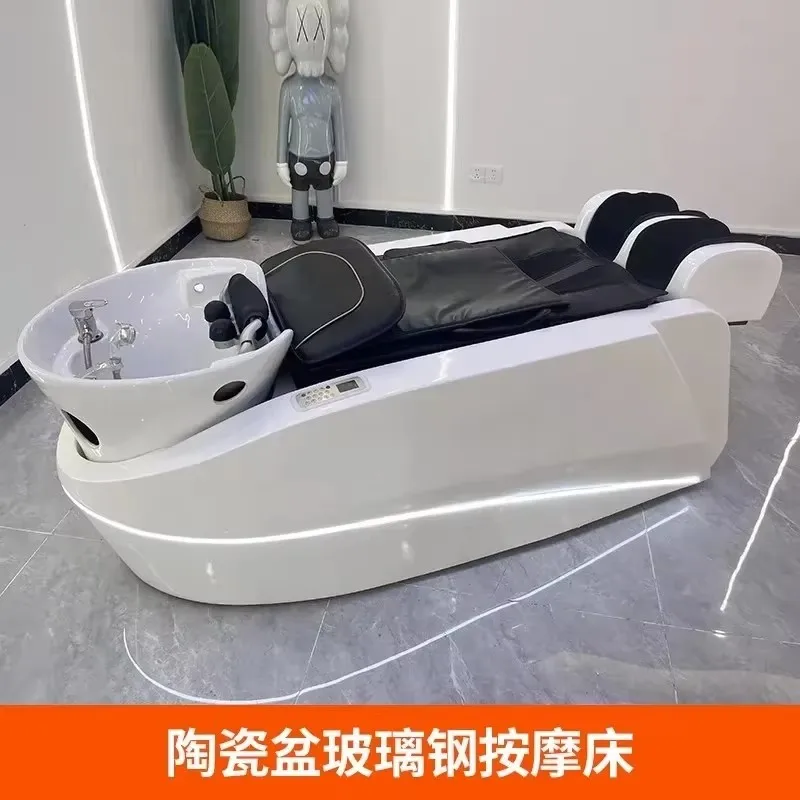 Massage Shampoo Bed Barber Shop Special Hair Treatment Water Circulation Fumigation Massage Shampoo Bed