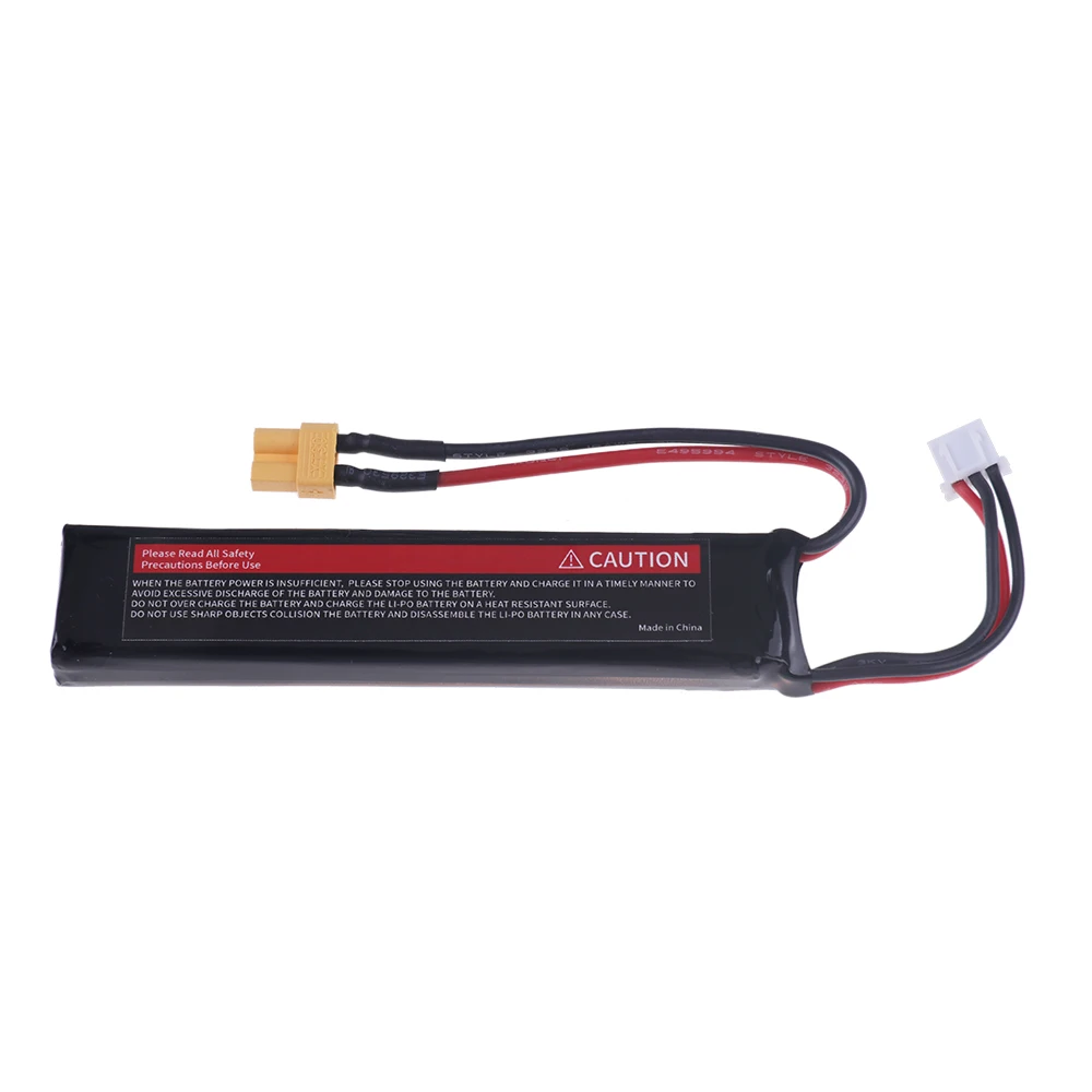 1 bis 5 stücke Wasser pistole Lipo Batterie 7,4 V 2500mAh für Mini Airsoft BB Luftpistole Elektro spielzeug RC Teile 2s 7,4 V Batterie xt30 Stecker