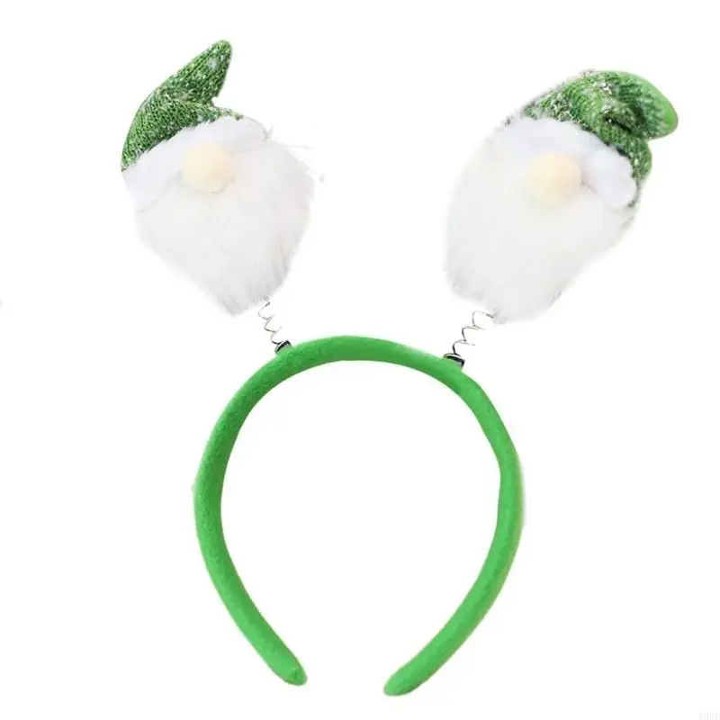 

195E Мягкая ткань, рождественские головные уборы, кольца для волос для душа, удобный обруч для волос для любителей вечеринок