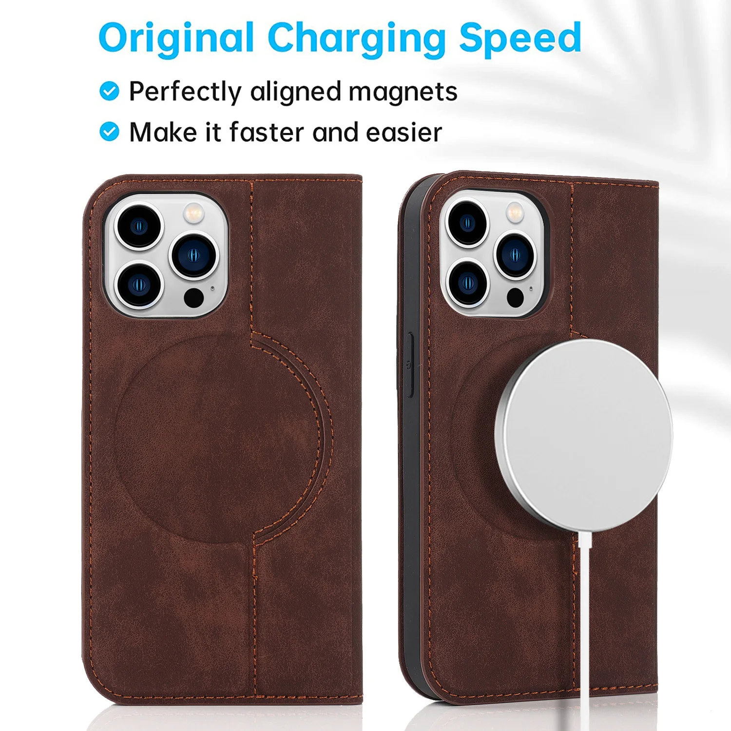 For Magsafe Wallet Leather Fli - Leather Folio Wallet Case review and price