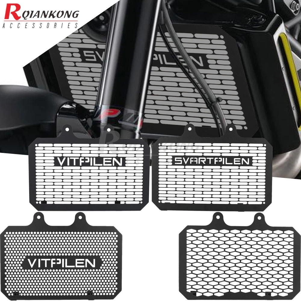 

Motorcycle Aluminum For Husqvarna Svartpilen 401 VITPILEN 401 2018-2019-2020-2021-2022-2023 Radiator Grill Guard Protector Cover