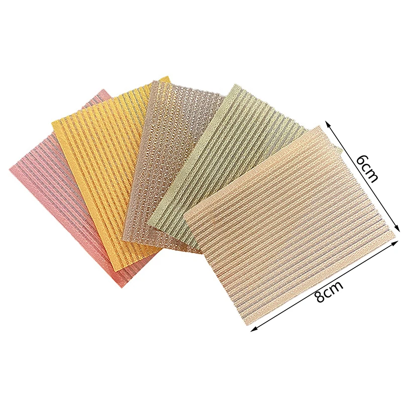 10Pcs Solid Color Bangs Magic Paste Posts Hair Sticker Clip Women Wash Face Makeup Patch Styling Tools Accessories