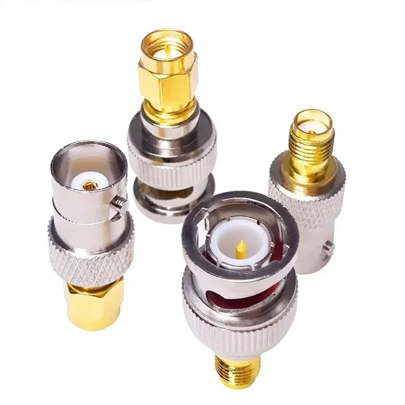 5/10Pcs BNC to SMA Adapter, BNC Q9 Female / Male to SMA Plug / Jack Straight RF Connector for Antenna / Extension Cable